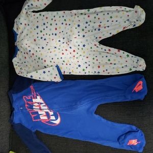 Baby boy footed sleepers